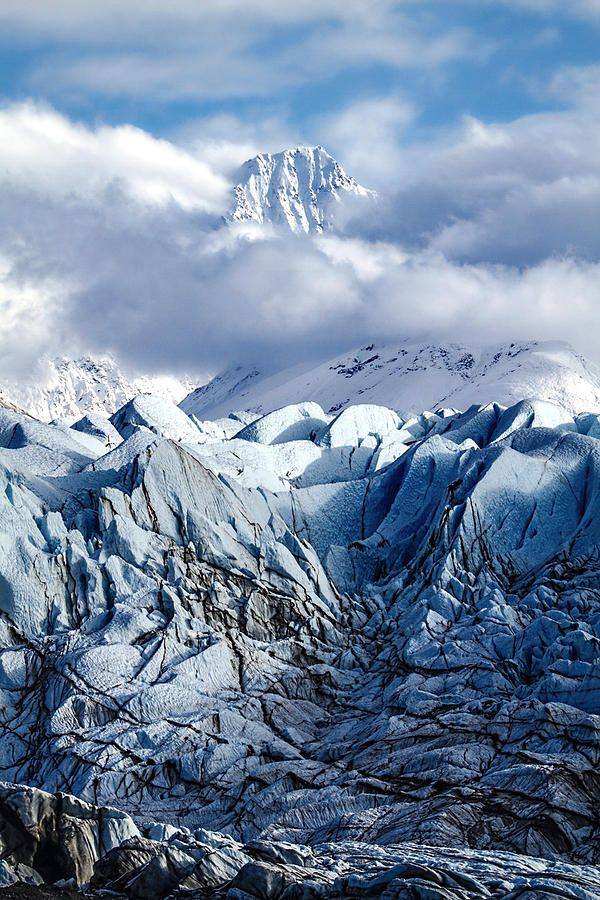 The Matanuska Glacier is a valley glacier, Alaska, USA.