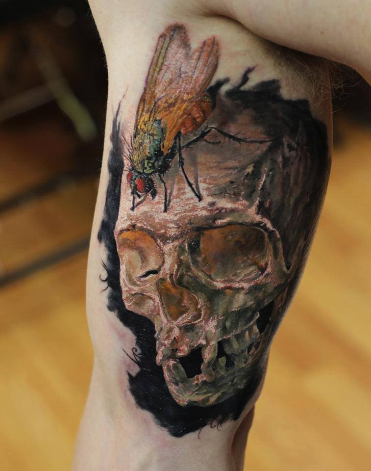Another awesome Skull by Tattoo Artist Dmitry Vision!