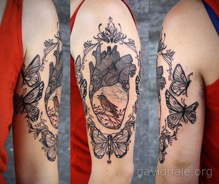 Beautiful detail in this Tattoo by David Hale Tattoo!
