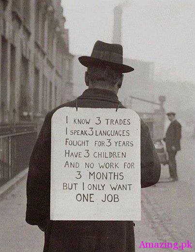 Job hunting in 1930s