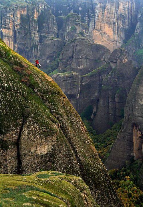 Steep Climb, Meteora, Greece