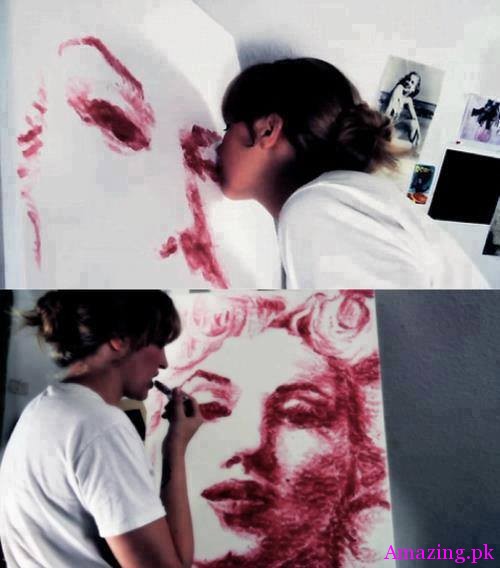 Art Made With Kisses!