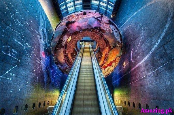 London. The entrance to the Museum of History