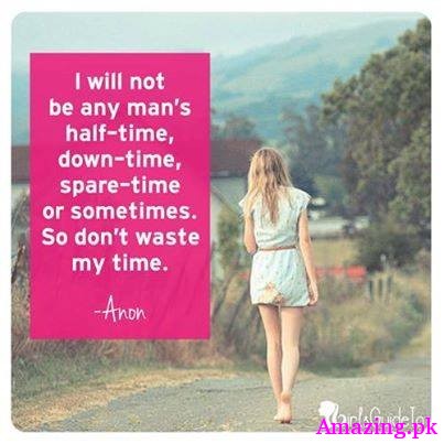 I will not be any man's