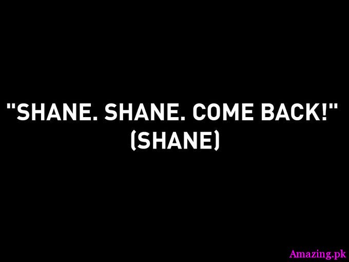 Shane Shane come back