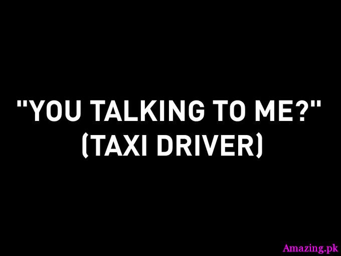 You talking to me
