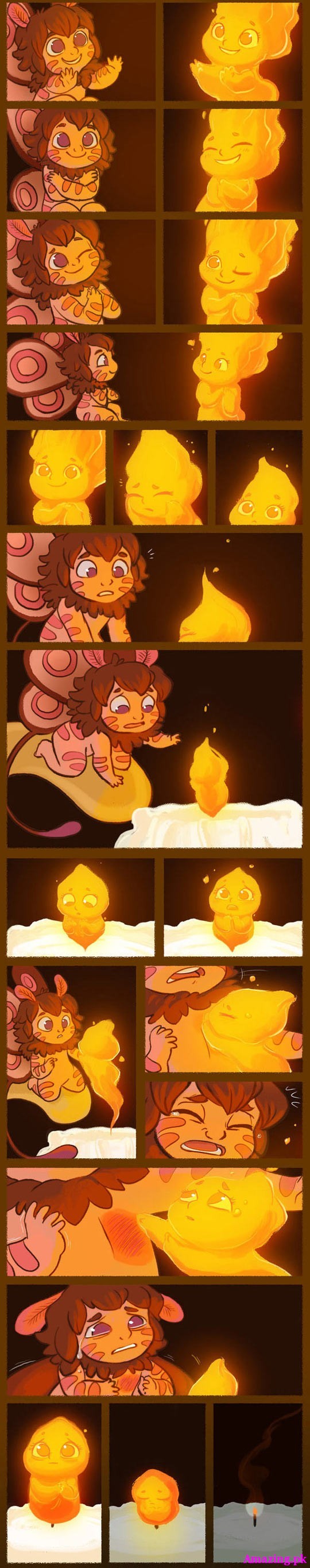 cool-candle-moth-comic-light-happy